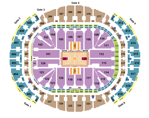 Kaseya Center Milwaukee Bucks Seating Chart